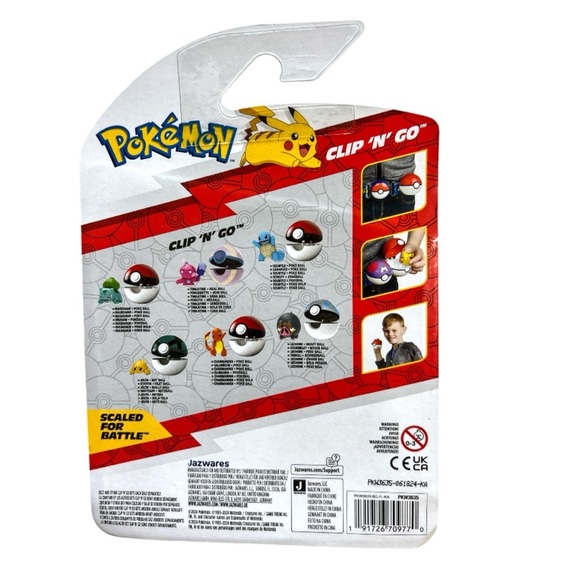New Jazwares Pokémon Clip 'N' Go Poke Ball & Battle Figure - Charmander - Picture 5 of 9